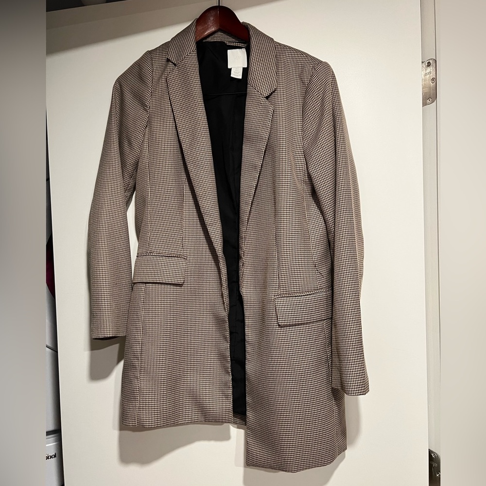 H&M plaid blazer